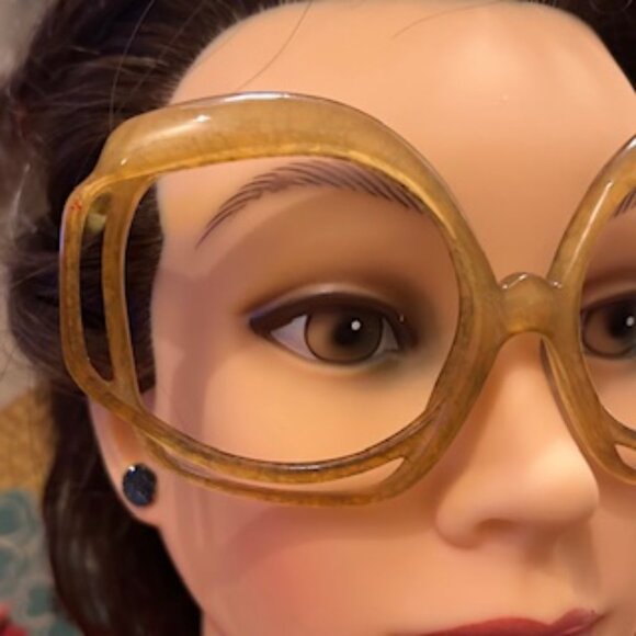 1970s Christian Dior 2026 80 Eye Glass Demo- Frames  (No lenses) Made in Germany - Picture 9 of 16